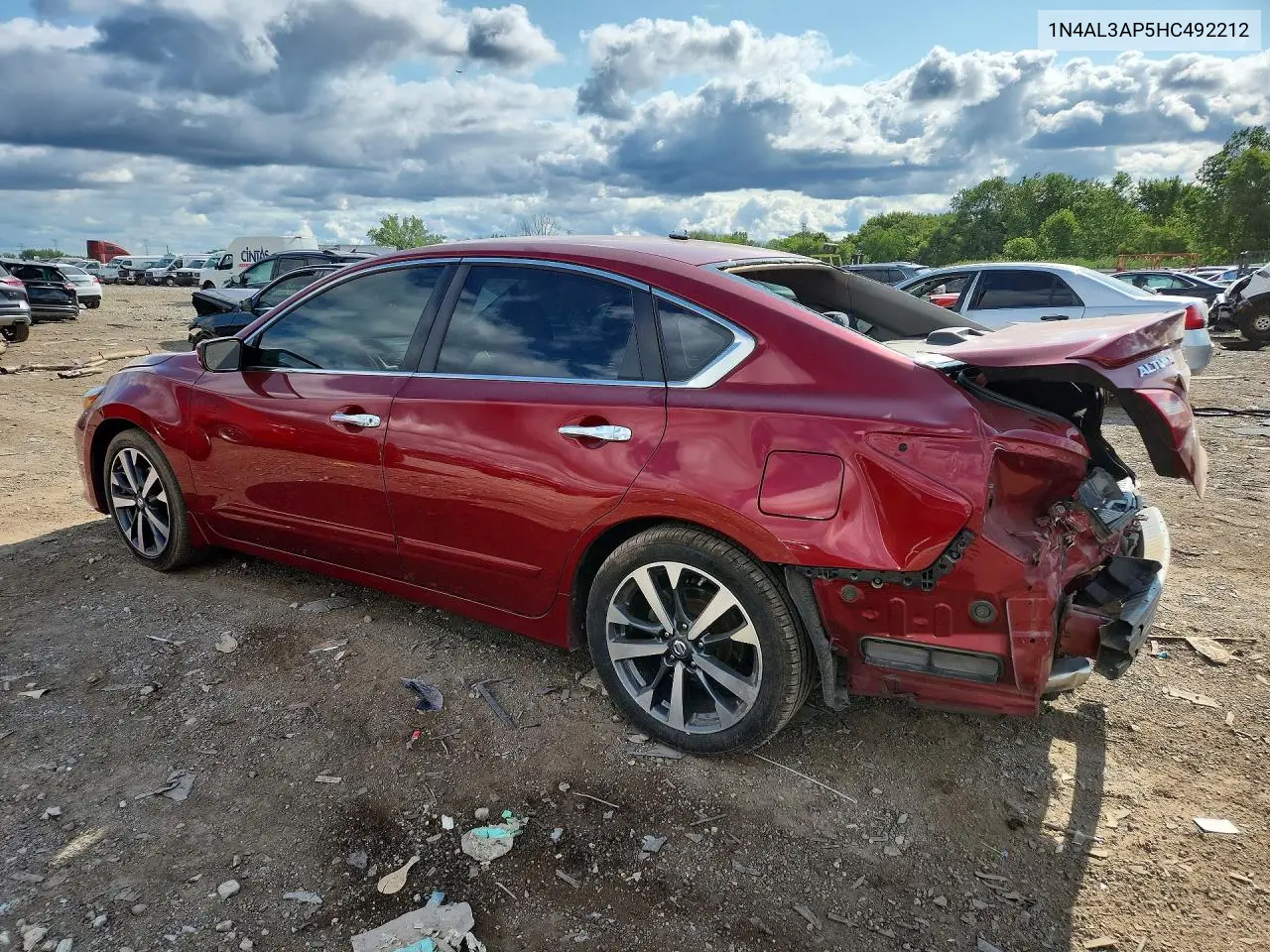 2017 Nissan Altima 2.5 Sr VIN: 1N4AL3AP5HC492212 Lot: 62022856