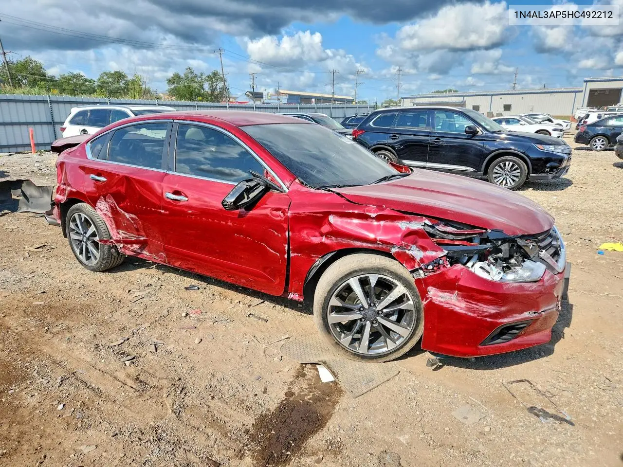 2017 Nissan Altima 2.5 Sr VIN: 1N4AL3AP5HC492212 Lot: 62022856