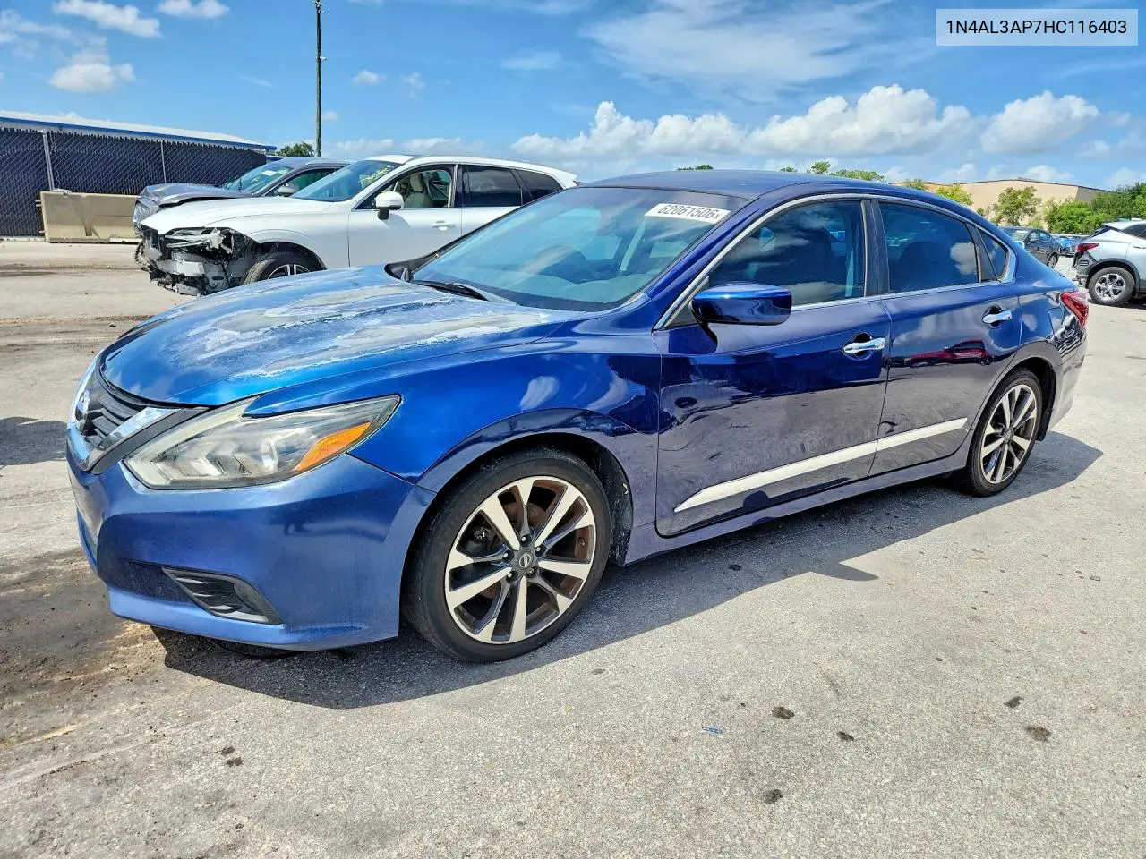 2017 Nissan Altima 2.5 Sr VIN: 1N4AL3AP7HC116403 Lot: 62061506