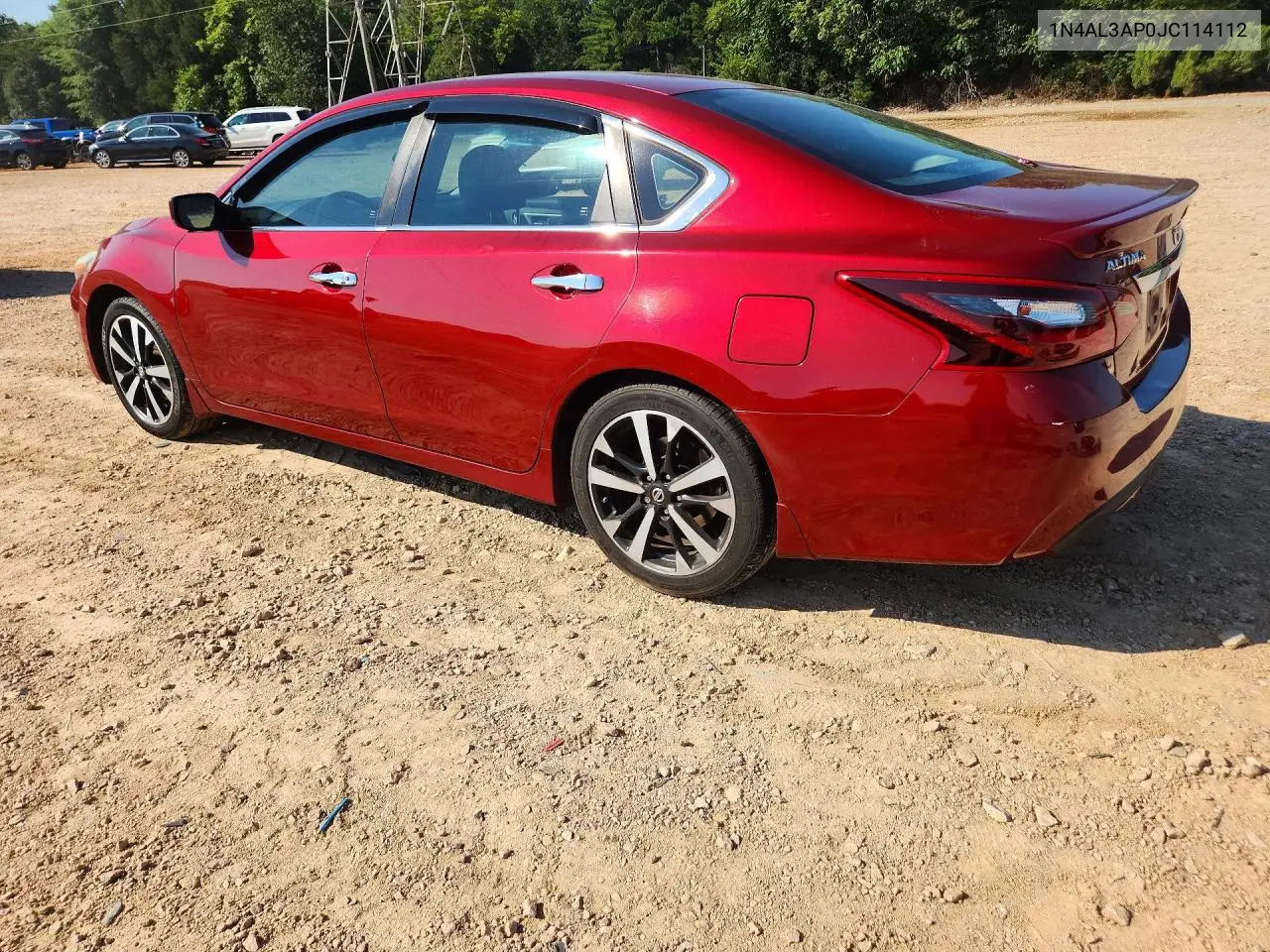 2018 Nissan Altima 2.5 Sr VIN: 1N4AL3AP0JC114112 Lot: 61325396