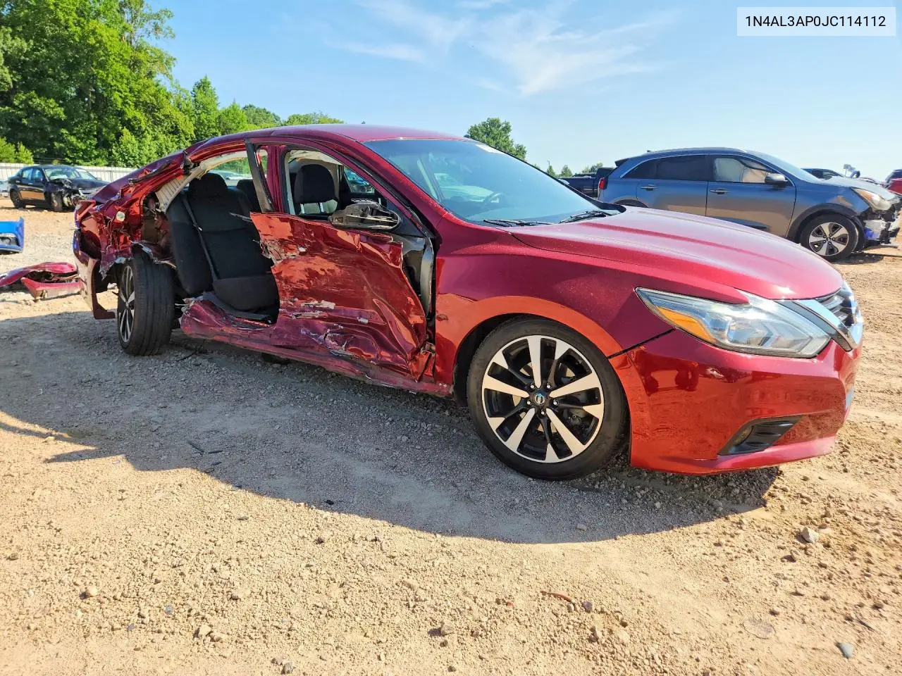 2018 Nissan Altima 2.5 Sr VIN: 1N4AL3AP0JC114112 Lot: 61325396