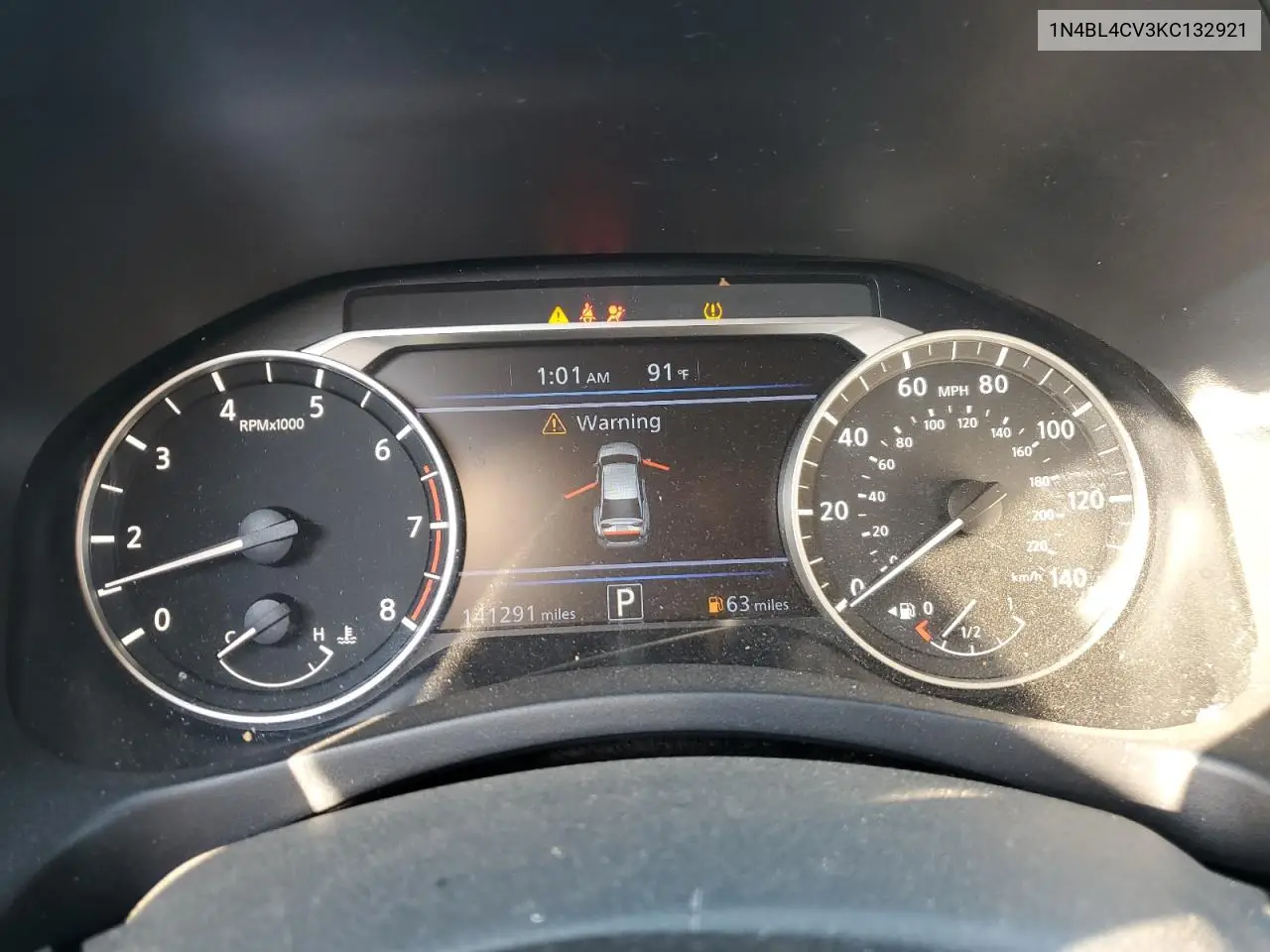 1N4BL4CV3KC132921 2019 Nissan Altima Sr