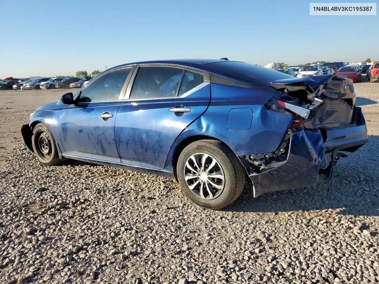 1N4BL4BV3KC195387 2019 Nissan Altima S