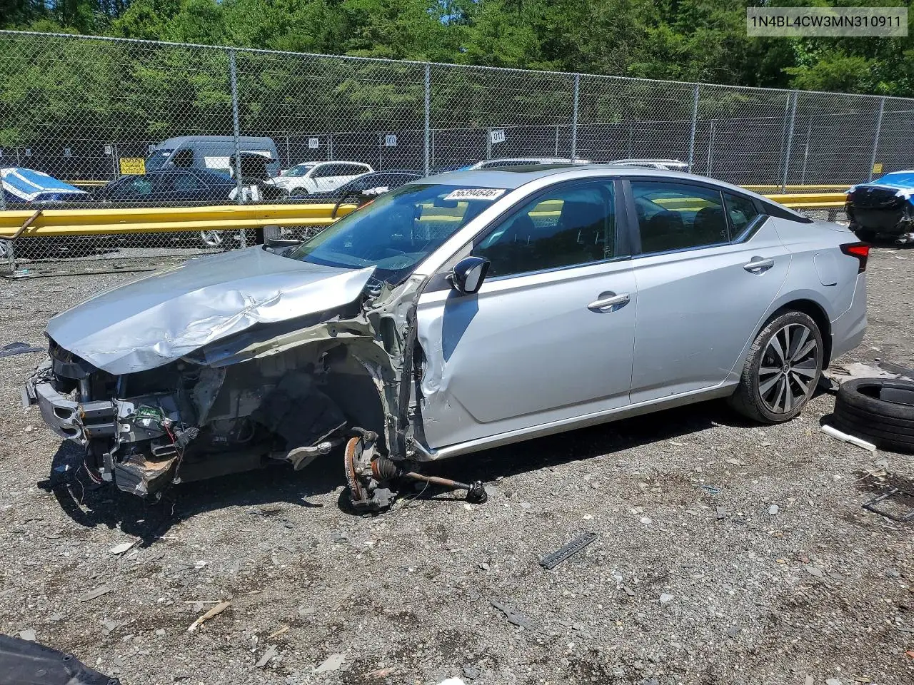 2021 Nissan Altima Sr VIN: 1N4BL4CW3MN310911 Lot: 56394646