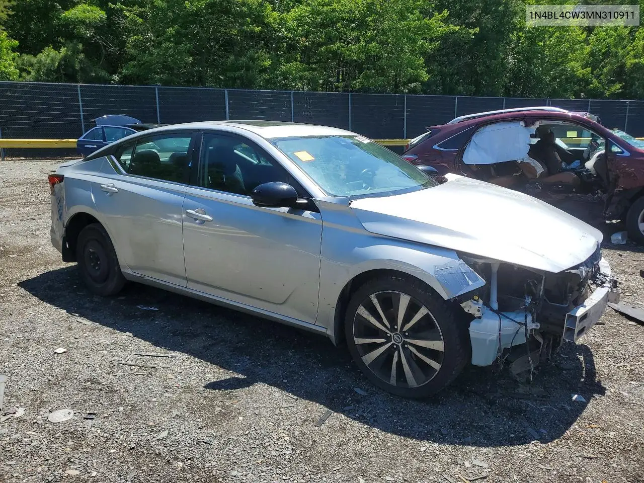 2021 Nissan Altima Sr VIN: 1N4BL4CW3MN310911 Lot: 56394646