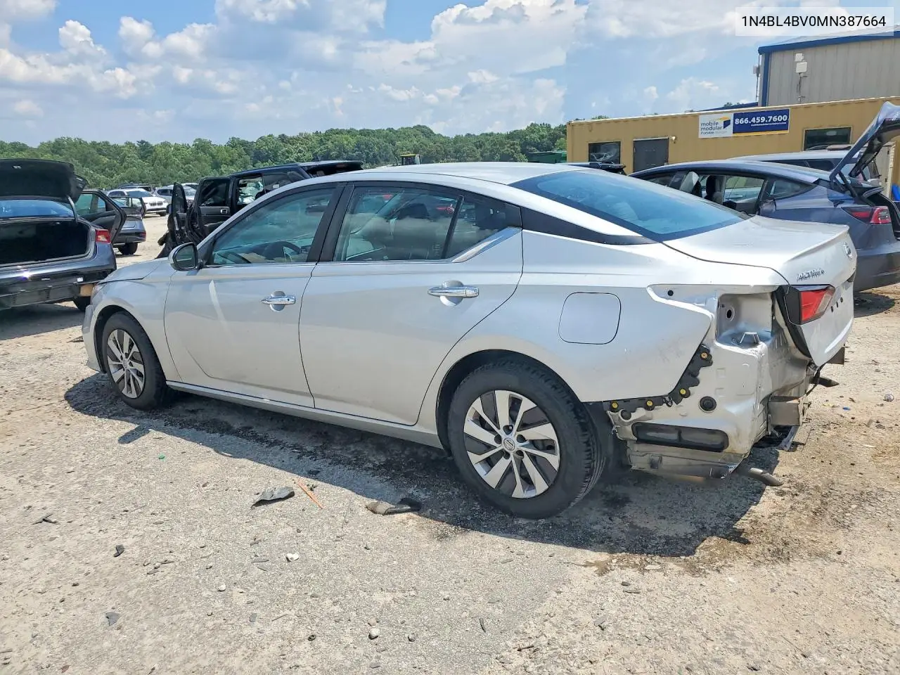 2021 Nissan Altima S VIN: 1N4BL4BV0MN387664 Lot: 59602356