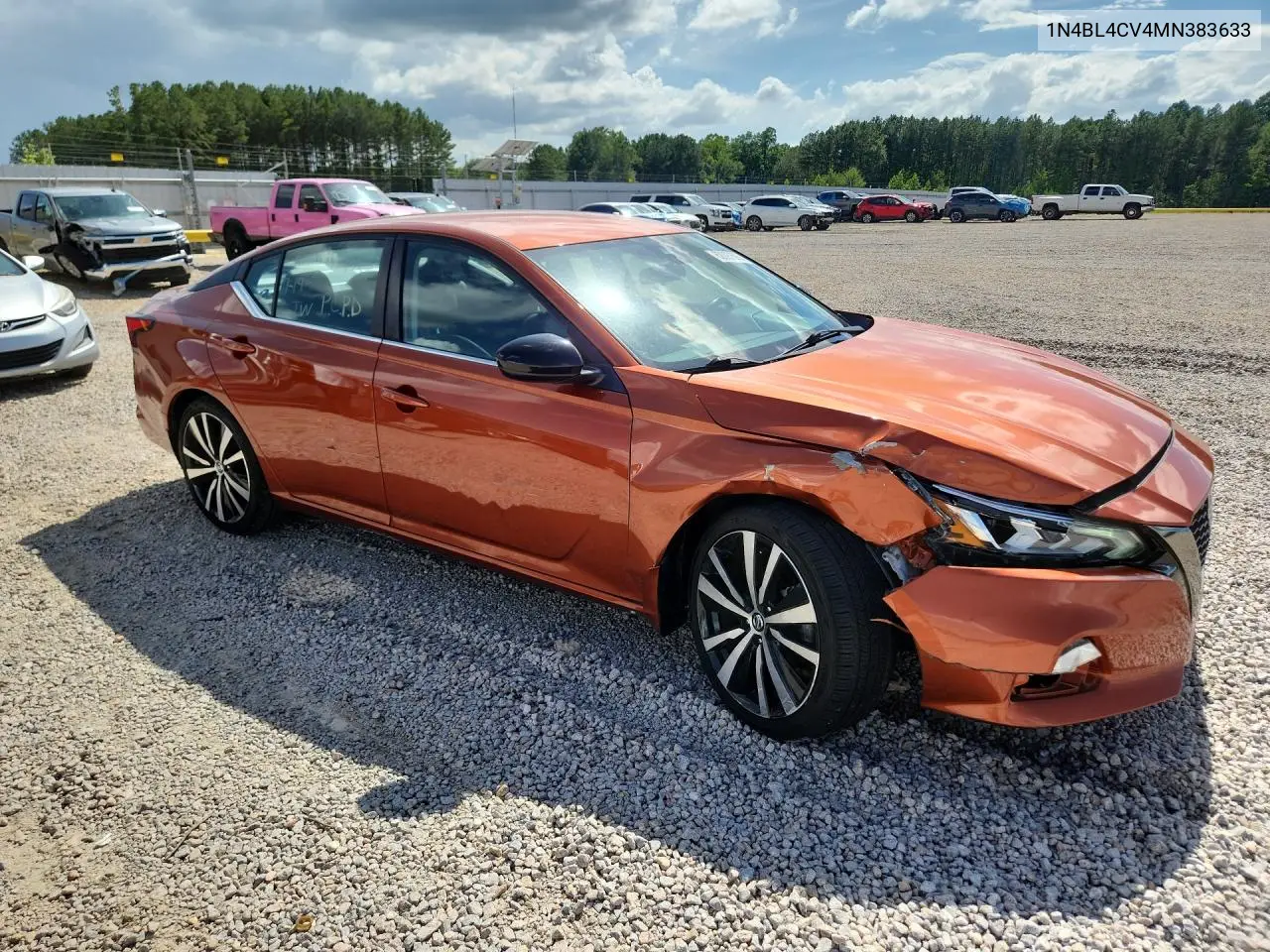 2021 Nissan Altima Sr VIN: 1N4BL4CV4MN383633 Lot: 62097696
