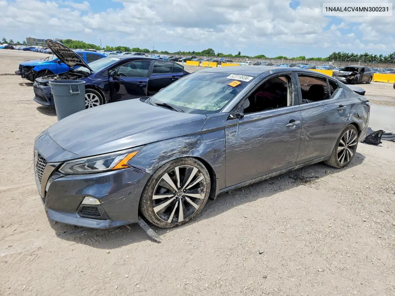 2021 Nissan Altima Sr VIN: 1N4AL4CV4MN300231 Lot: 62319936