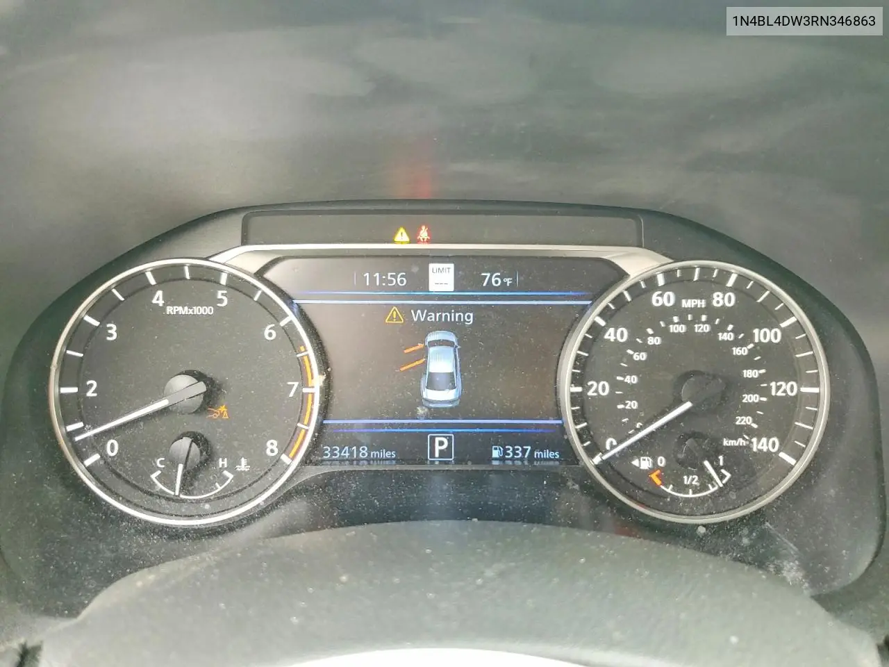 2024 Nissan Altima Sv VIN: 1N4BL4DW3RN346863 Lot: 60772586