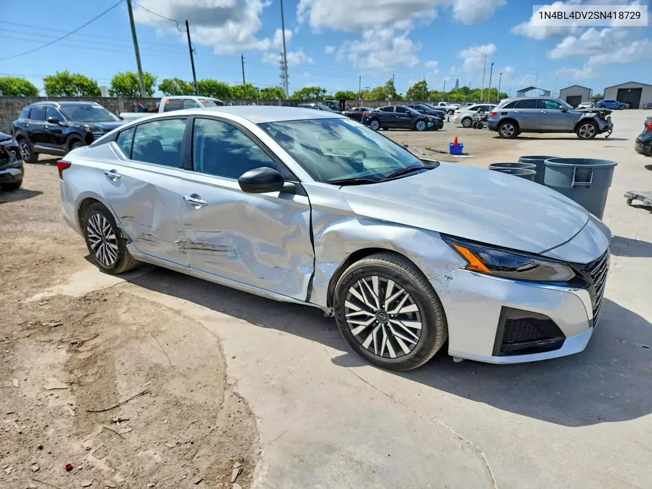 2025 Nissan Altima Sv VIN: 1N4BL4DV2SN418729 Lot: 61406846