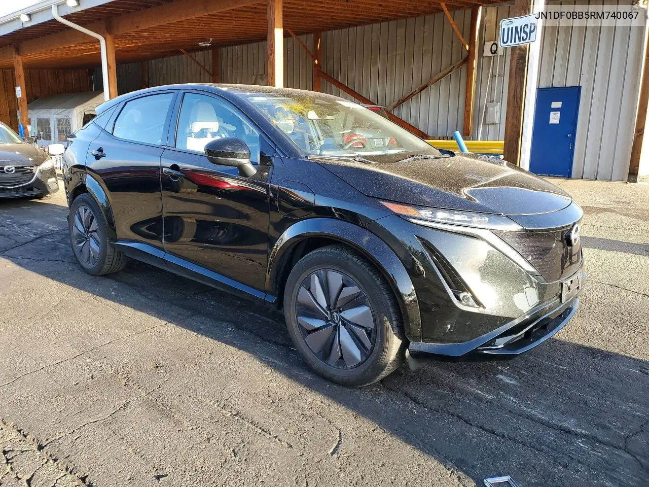 2024 Nissan Ariya Engage+ E-4Orce VIN: JN1DF0BB5RM740067 Lot: 49587306