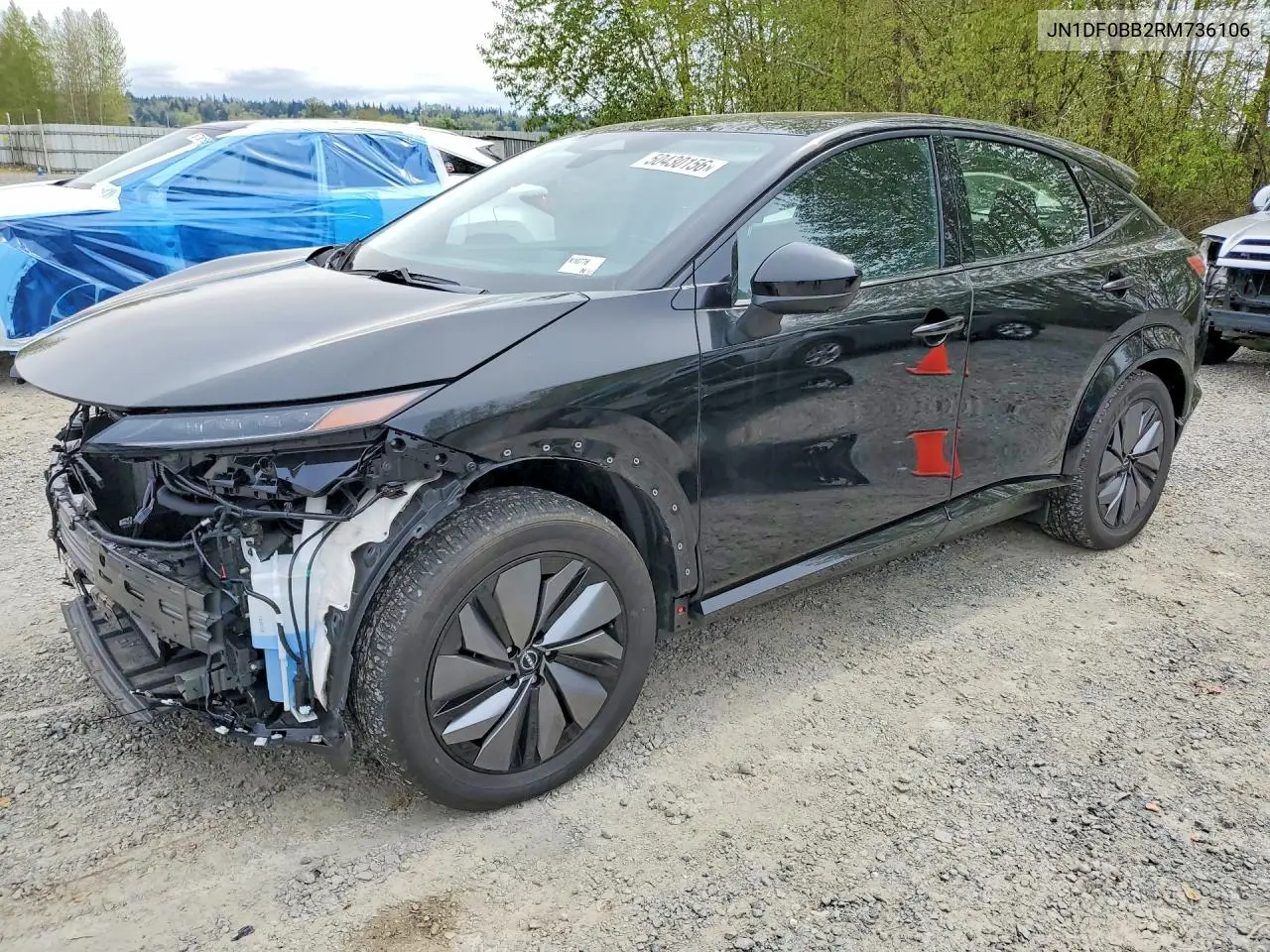 2024 Nissan Ariya Evolve+ E-4Orce VIN: JN1DF0BB2RM736106 Lot: 50430156