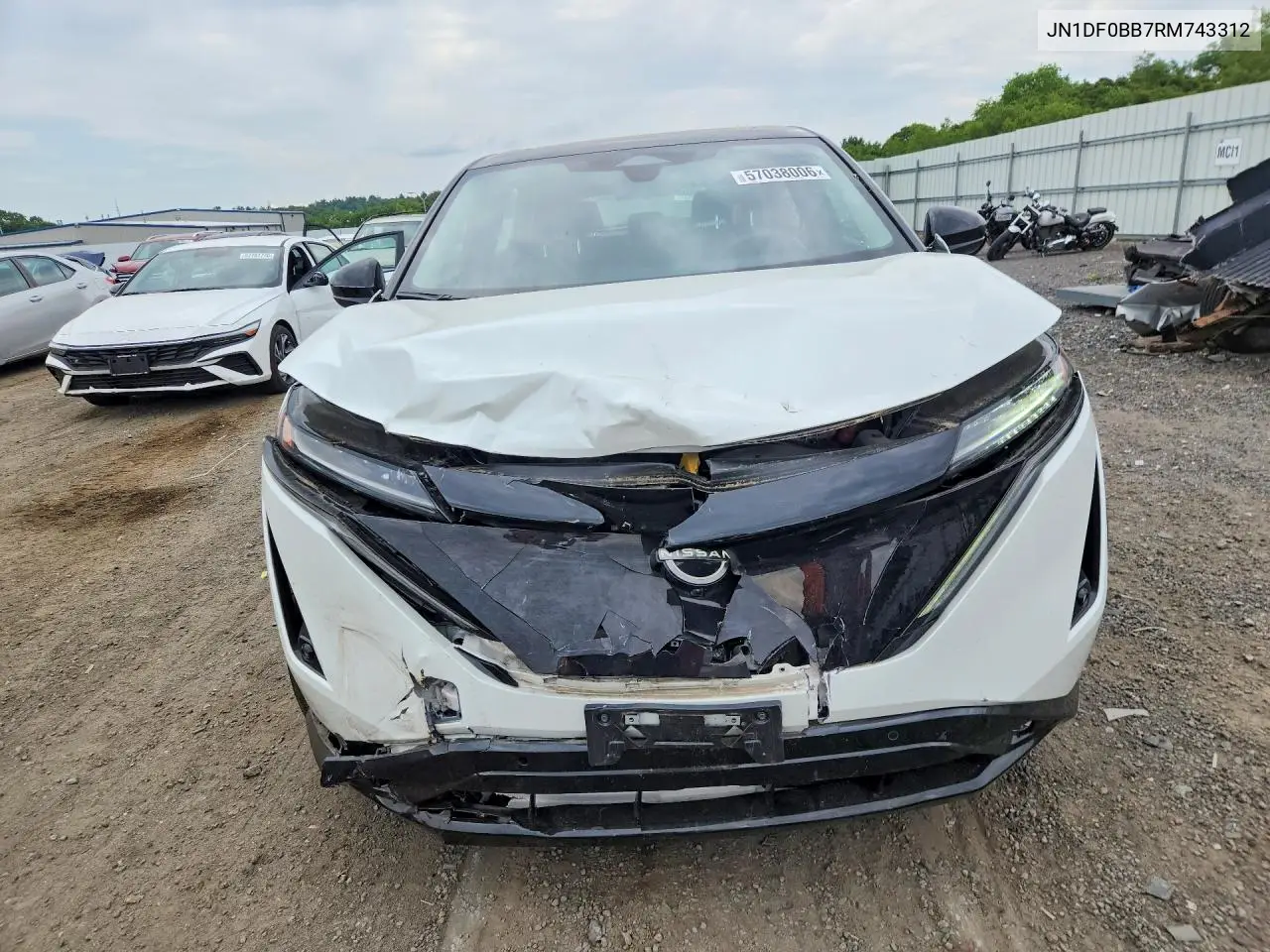 2024 Nissan Ariya Evolve+ E-4Orce VIN: JN1DF0BB7RM743312 Lot: 57038006