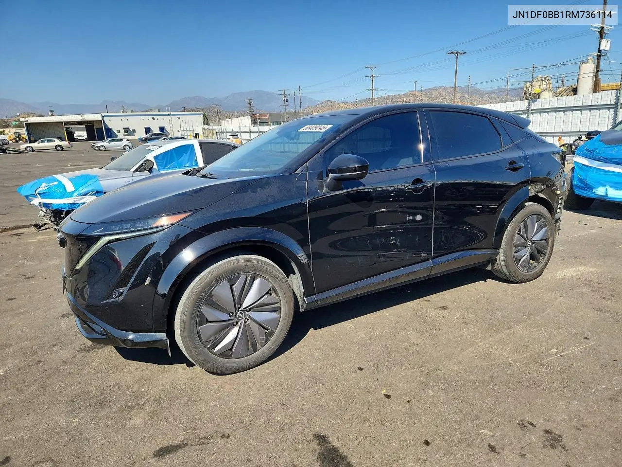 2024 Nissan Ariya Evolve+ E-4Orce VIN: JN1DF0BB1RM736114 Lot: 58409046