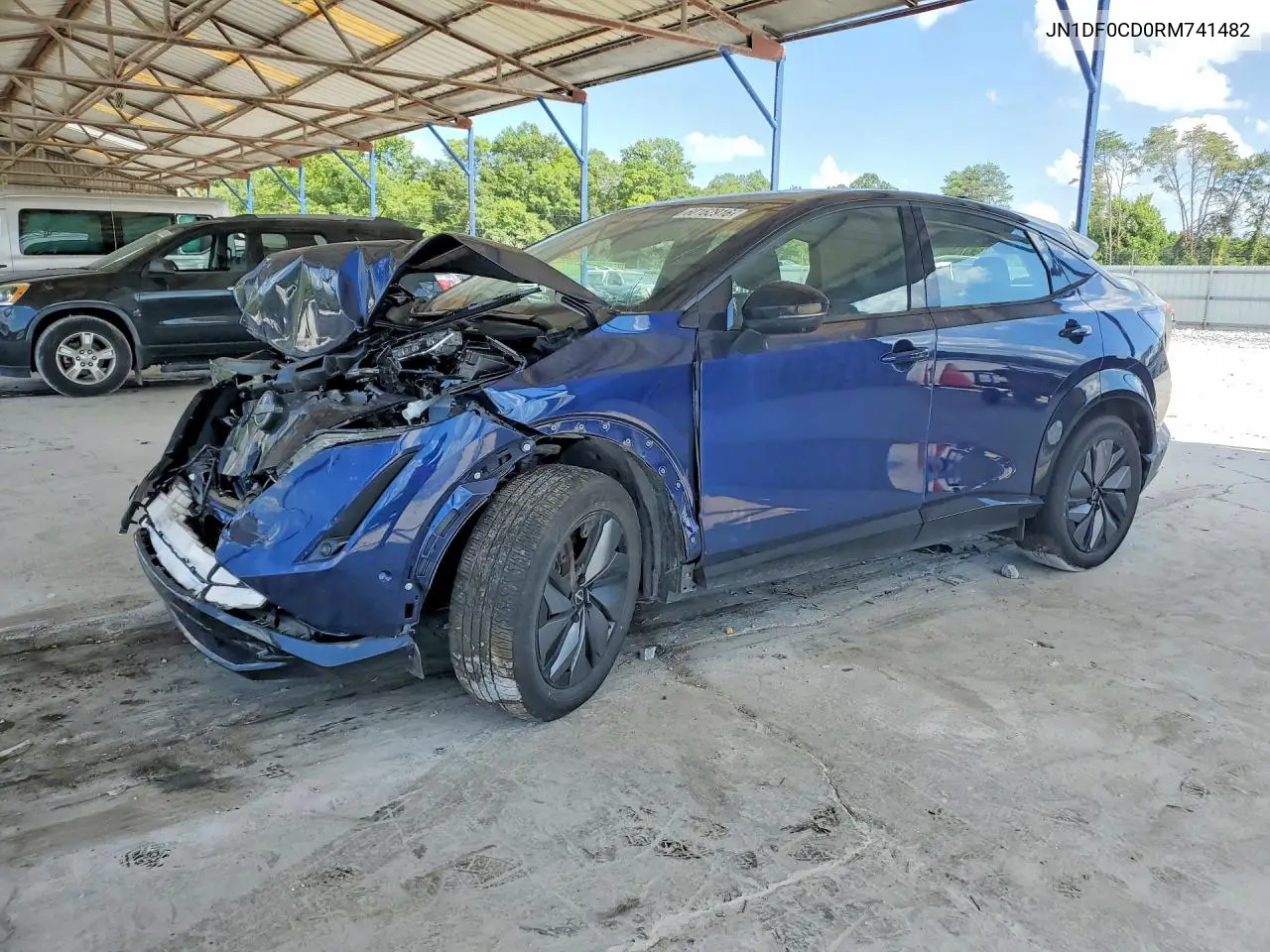 2024 Nissan Ariya Platinum + VIN: JN1DF0CD0RM741482 Lot: 60162916