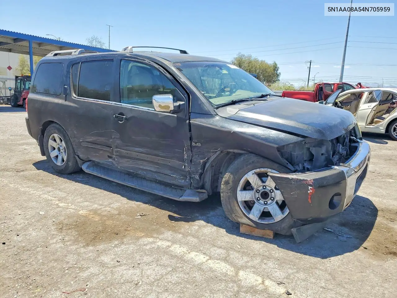 2004 Nissan Armada Se/Le VIN: 5N1AA08A54N705959 Lot: 59337426