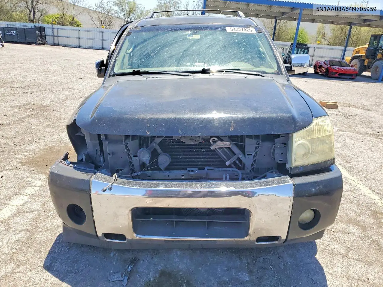 2004 Nissan Armada Se/Le VIN: 5N1AA08A54N705959 Lot: 59337426