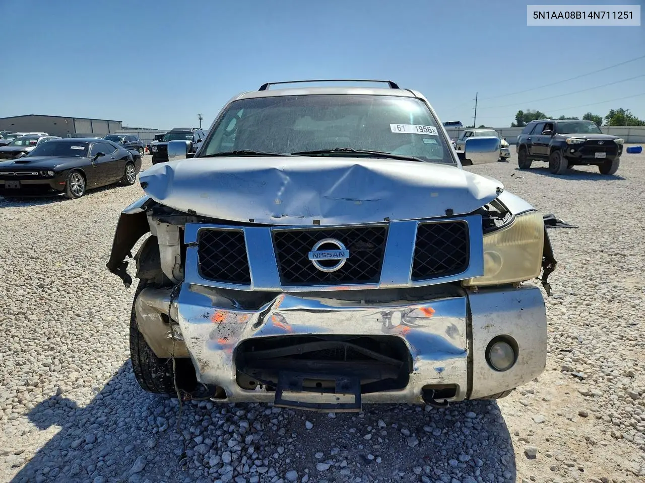 2004 Nissan Armada Se VIN: 5N1AA08B14N711251 Lot: 61781956