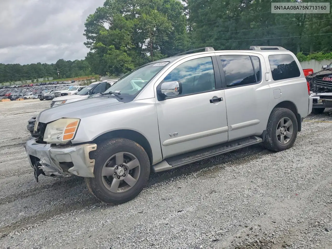 2005 Nissan Armada Se/Le VIN: 5N1AA08A75N713160 Lot: 57585126
