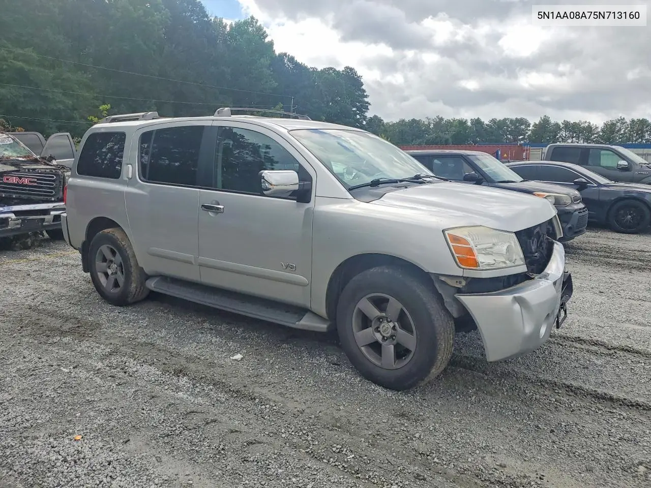 2005 Nissan Armada Se/Le VIN: 5N1AA08A75N713160 Lot: 57585126