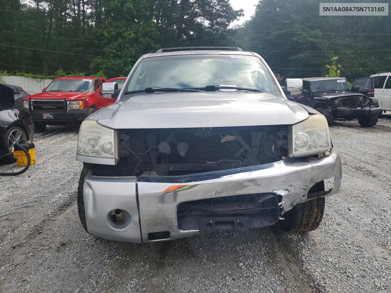 2005 Nissan Armada Se/Le VIN: 5N1AA08A75N713160 Lot: 57585126