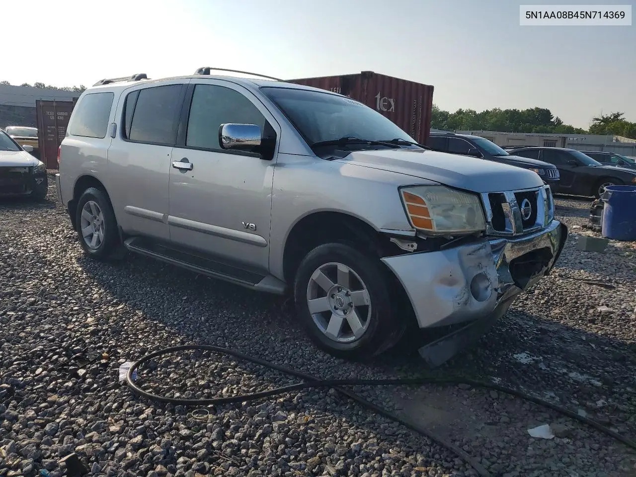 2005 Nissan Armada Se/Le VIN: 5N1AA08B45N714369 Lot: 59595466