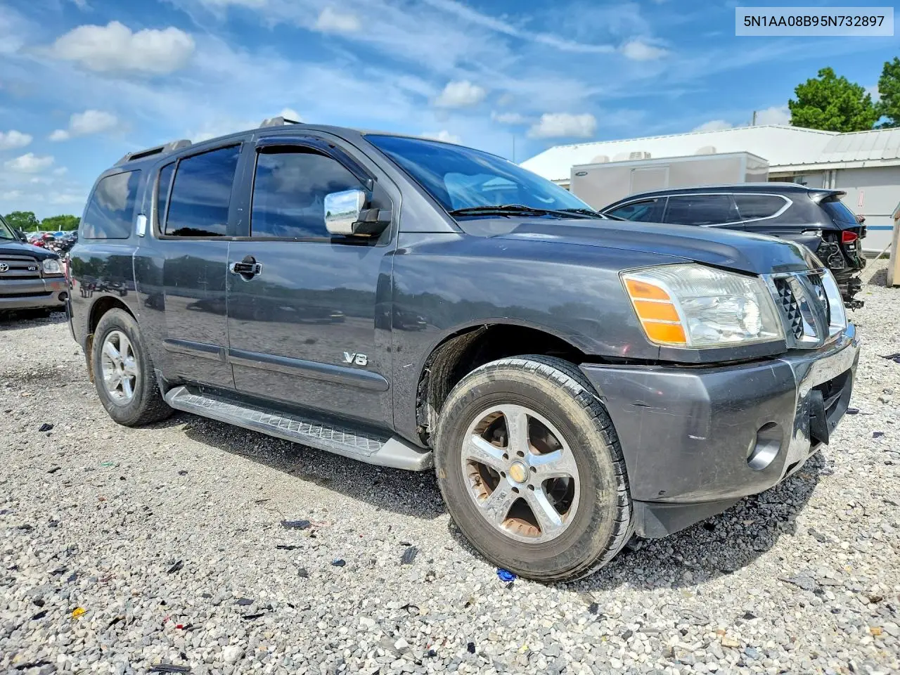 2005 Nissan Armada Se VIN: 5N1AA08B95N732897 Lot: 61493916