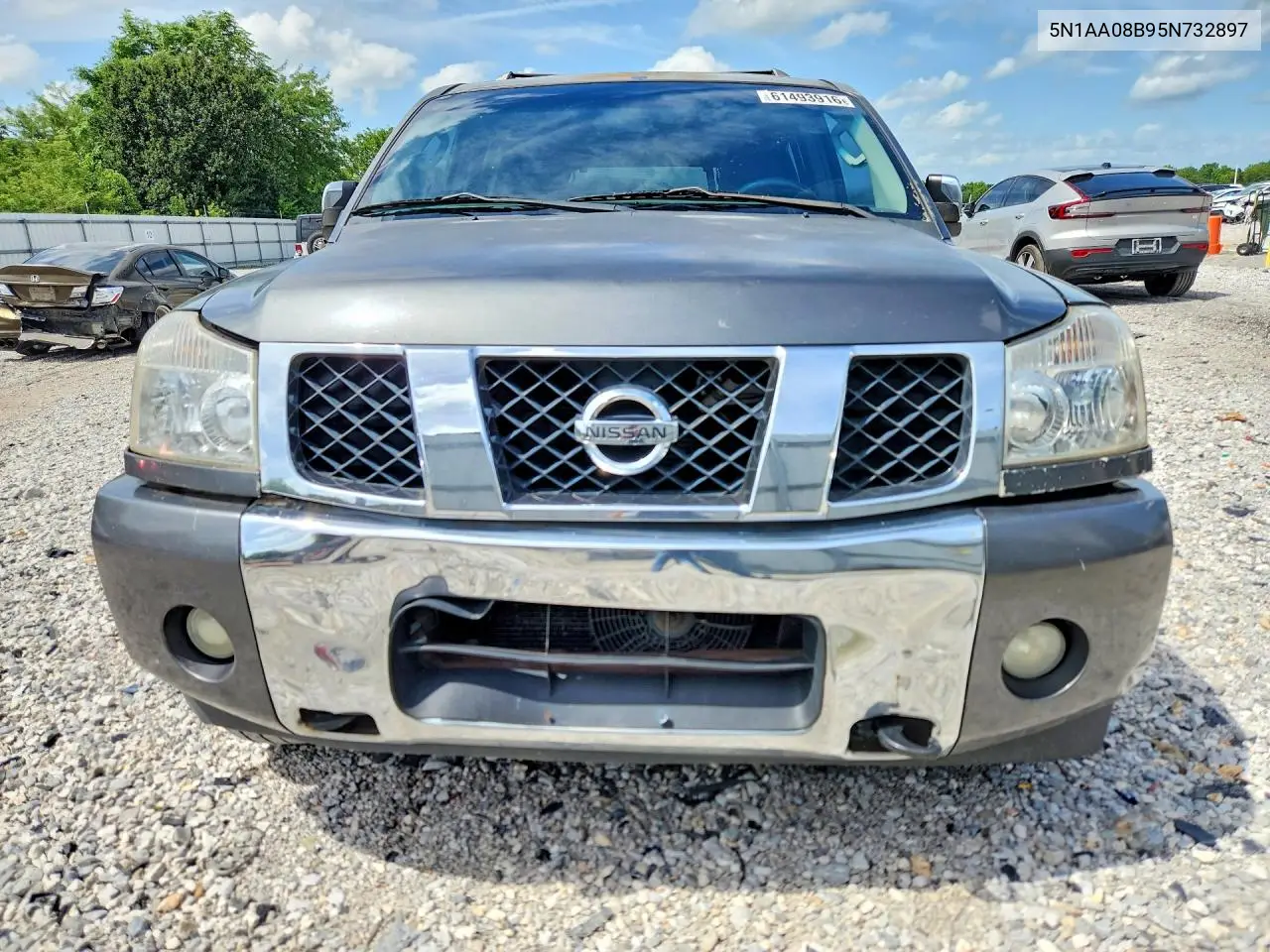 2005 Nissan Armada Se VIN: 5N1AA08B95N732897 Lot: 61493916
