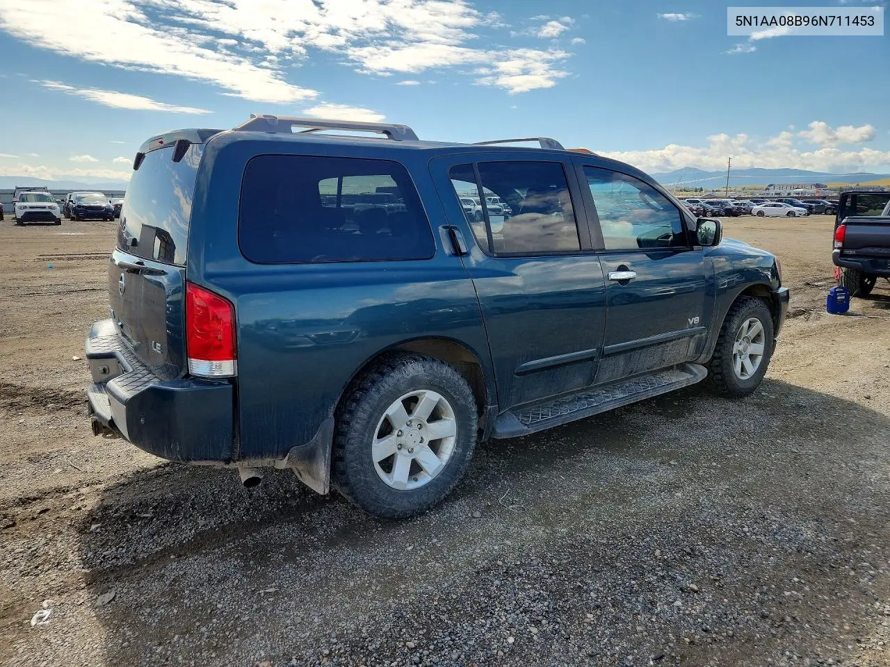 2006 Nissan Armada Se VIN: 5N1AA08B96N711453 Lot: 57255126