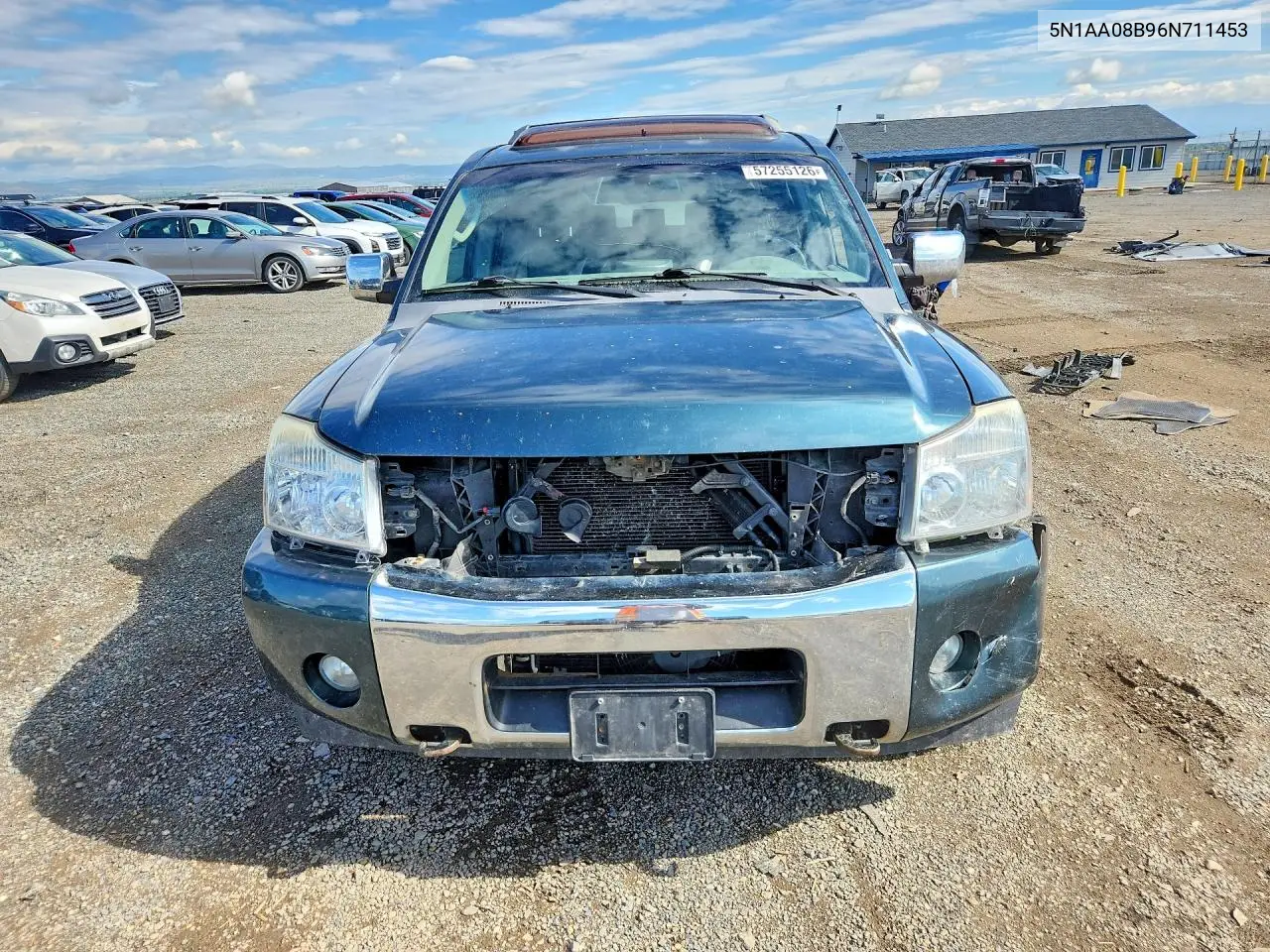 2006 Nissan Armada Se VIN: 5N1AA08B96N711453 Lot: 57255126