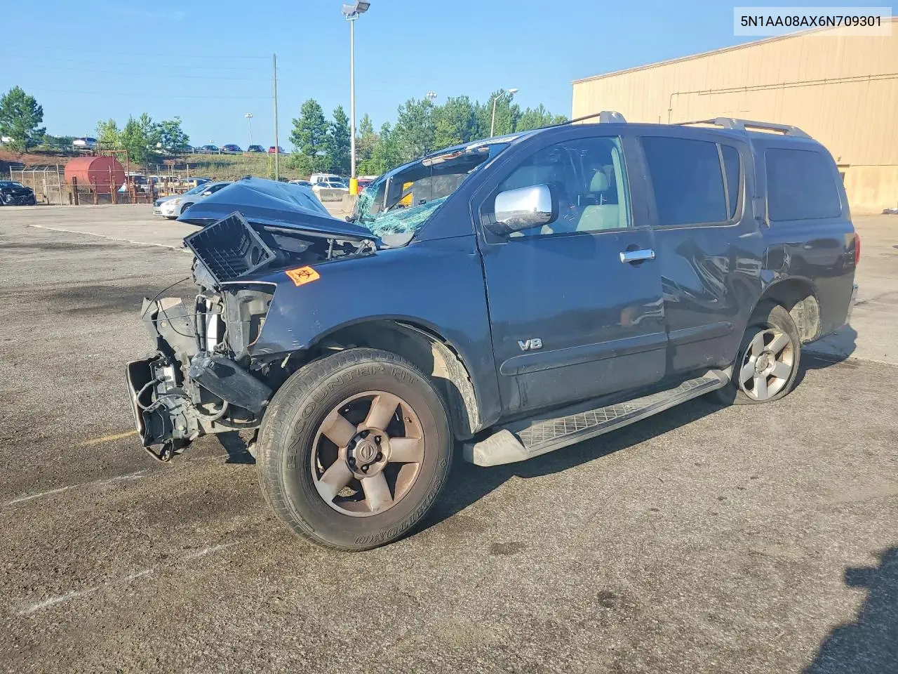 2006 Nissan Armada Se VIN: 5N1AA08AX6N709301 Lot: 58884816