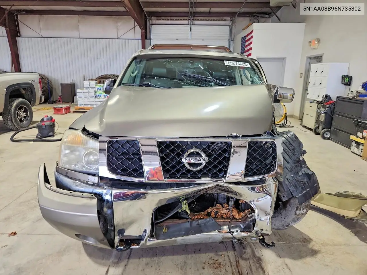 2006 Nissan Armada Se VIN: 5N1AA08B96N735302 Lot: 60274606