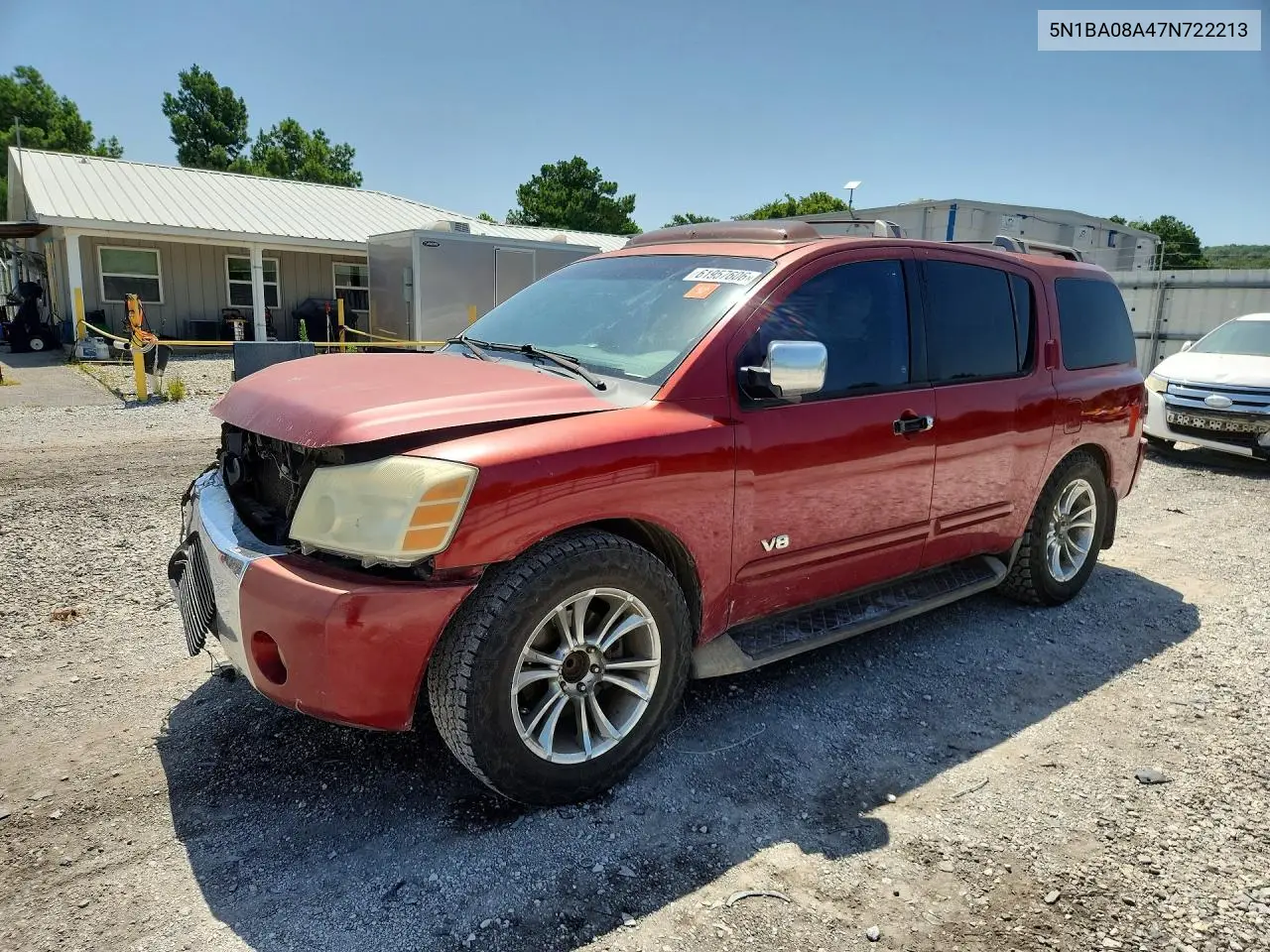 2007 Nissan Armada Se Ffv VIN: 5N1BA08A47N722213 Lot: 61957606