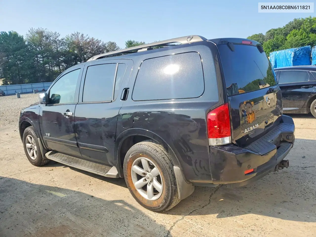 2008 Nissan Armada Se VIN: 5N1AA08C08N611821 Lot: 59261646