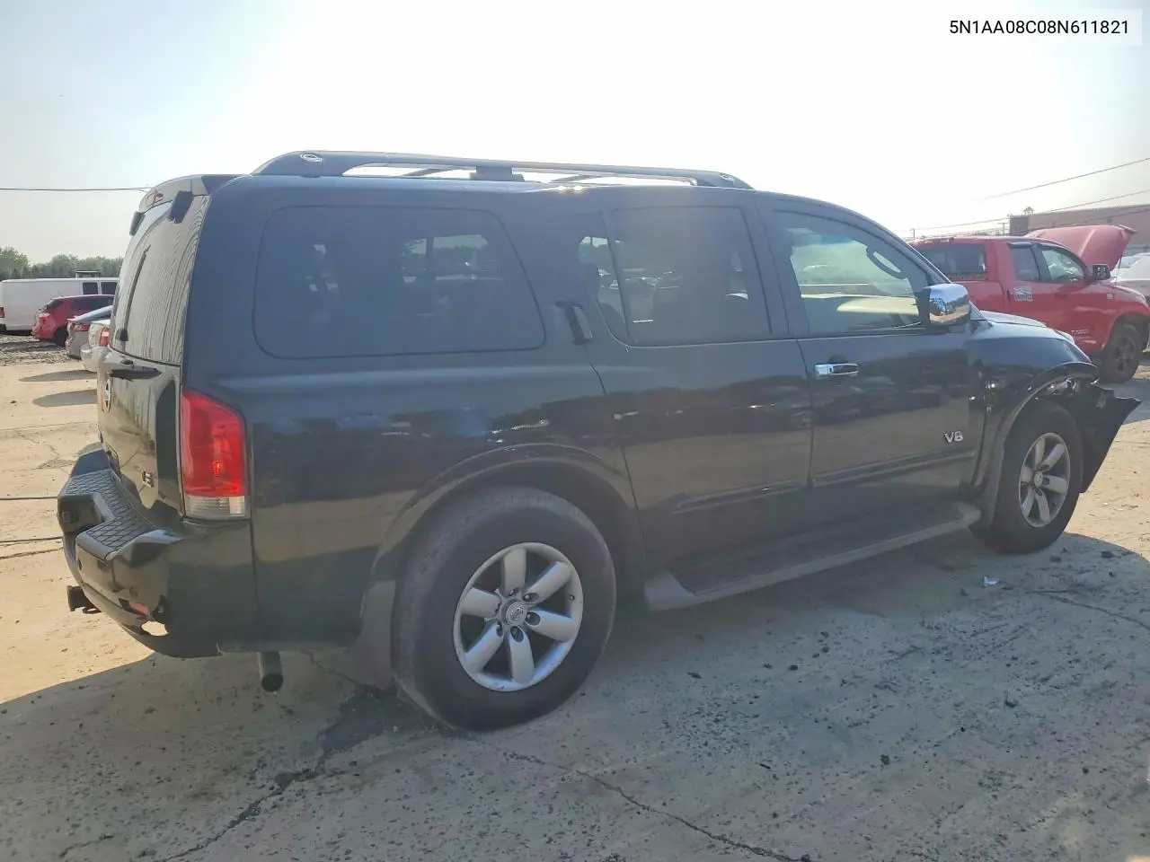2008 Nissan Armada Se VIN: 5N1AA08C08N611821 Lot: 59261646