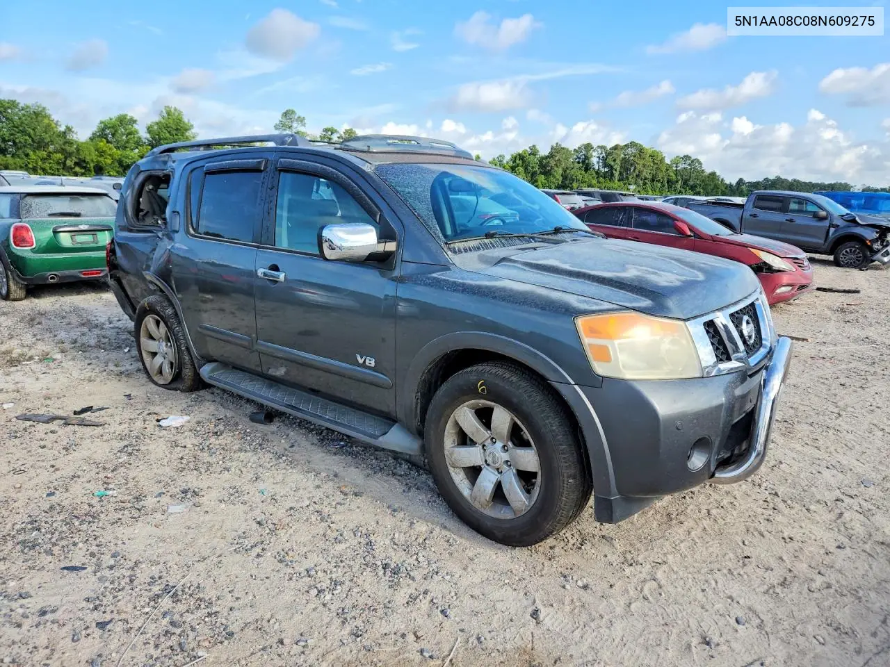 2008 Nissan Armada Se VIN: 5N1AA08C08N609275 Lot: 59816306