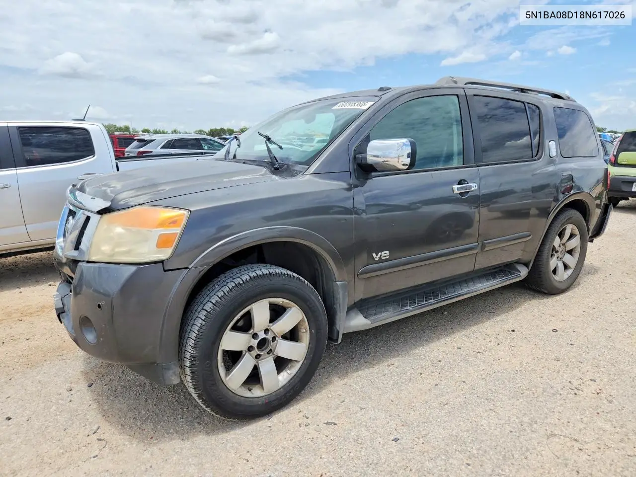 2008 Nissan Armada Se Ffv VIN: 5N1BA08D18N617026 Lot: 60805366