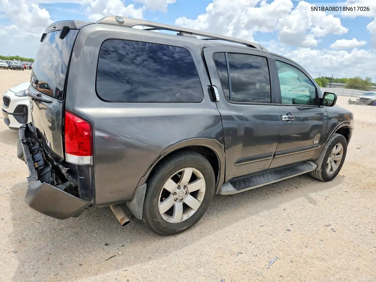 2008 Nissan Armada Se Ffv VIN: 5N1BA08D18N617026 Lot: 60805366