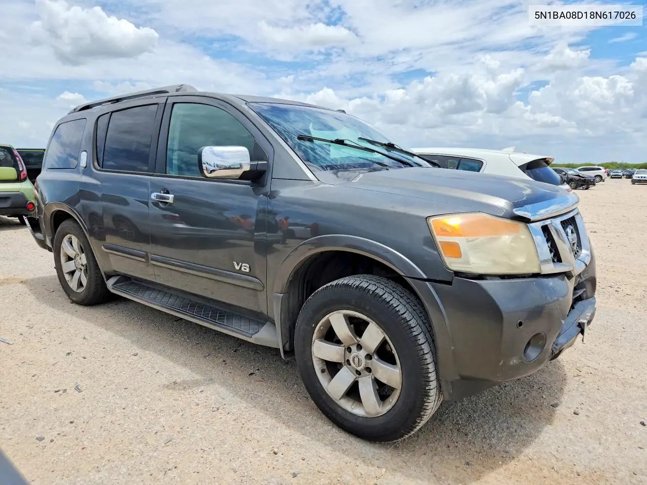 2008 Nissan Armada Se Ffv VIN: 5N1BA08D18N617026 Lot: 60805366