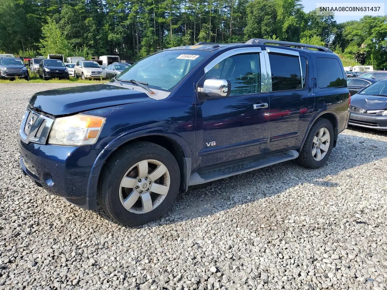 2008 Nissan Armada Se VIN: 5N1AA08C08N631437 Lot: 61664816