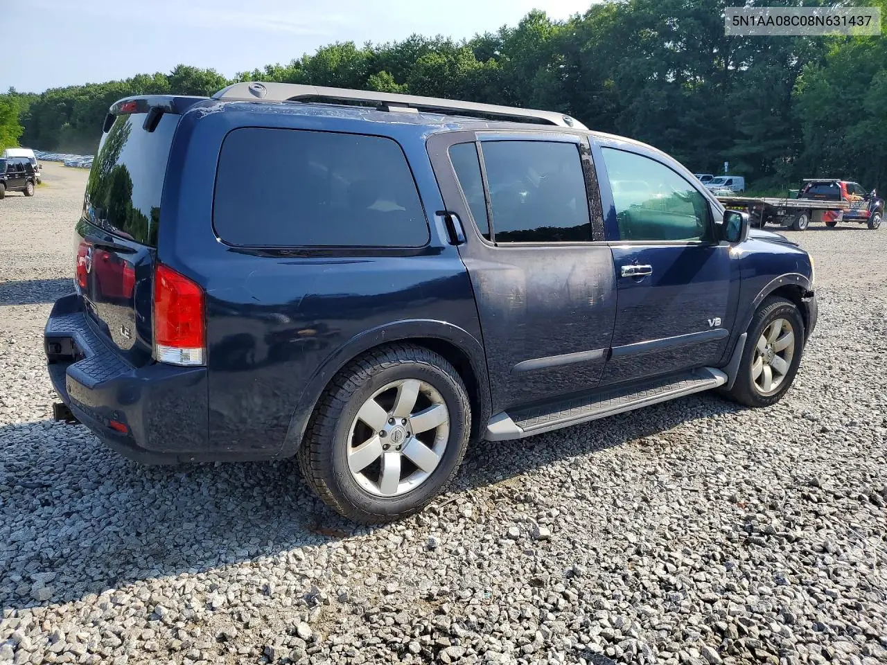2008 Nissan Armada Se VIN: 5N1AA08C08N631437 Lot: 61664816