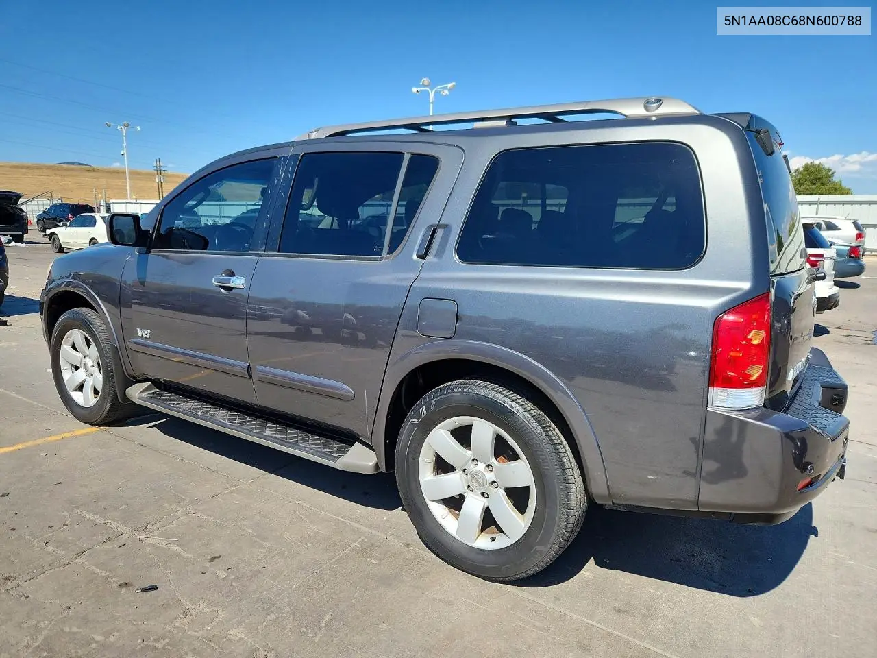 2008 Nissan Armada Se VIN: 5N1AA08C68N600788 Lot: 61764476