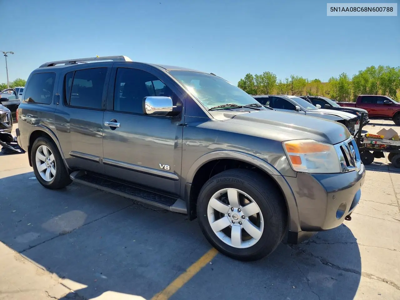 2008 Nissan Armada Se VIN: 5N1AA08C68N600788 Lot: 61764476
