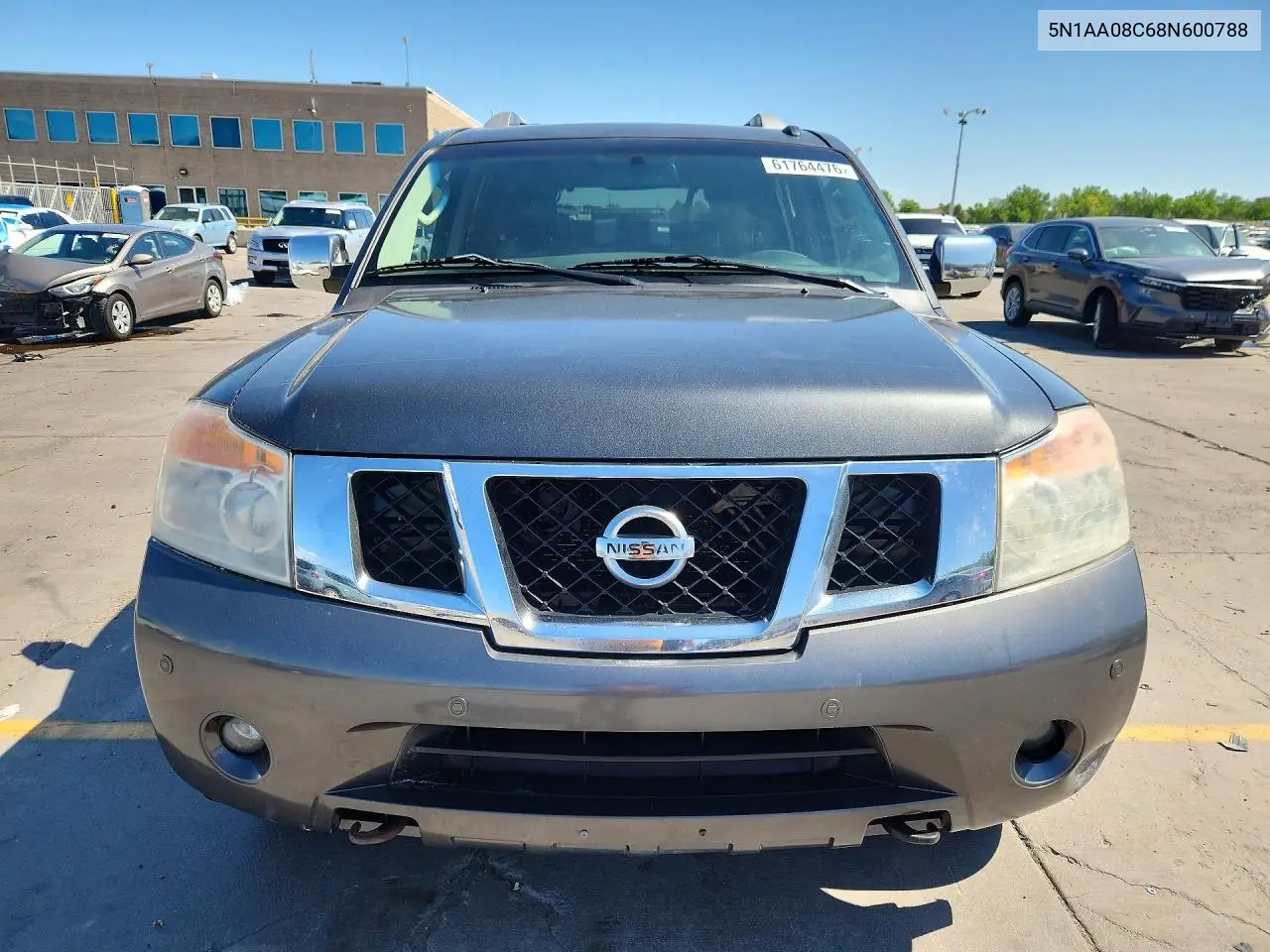 2008 Nissan Armada Se VIN: 5N1AA08C68N600788 Lot: 61764476