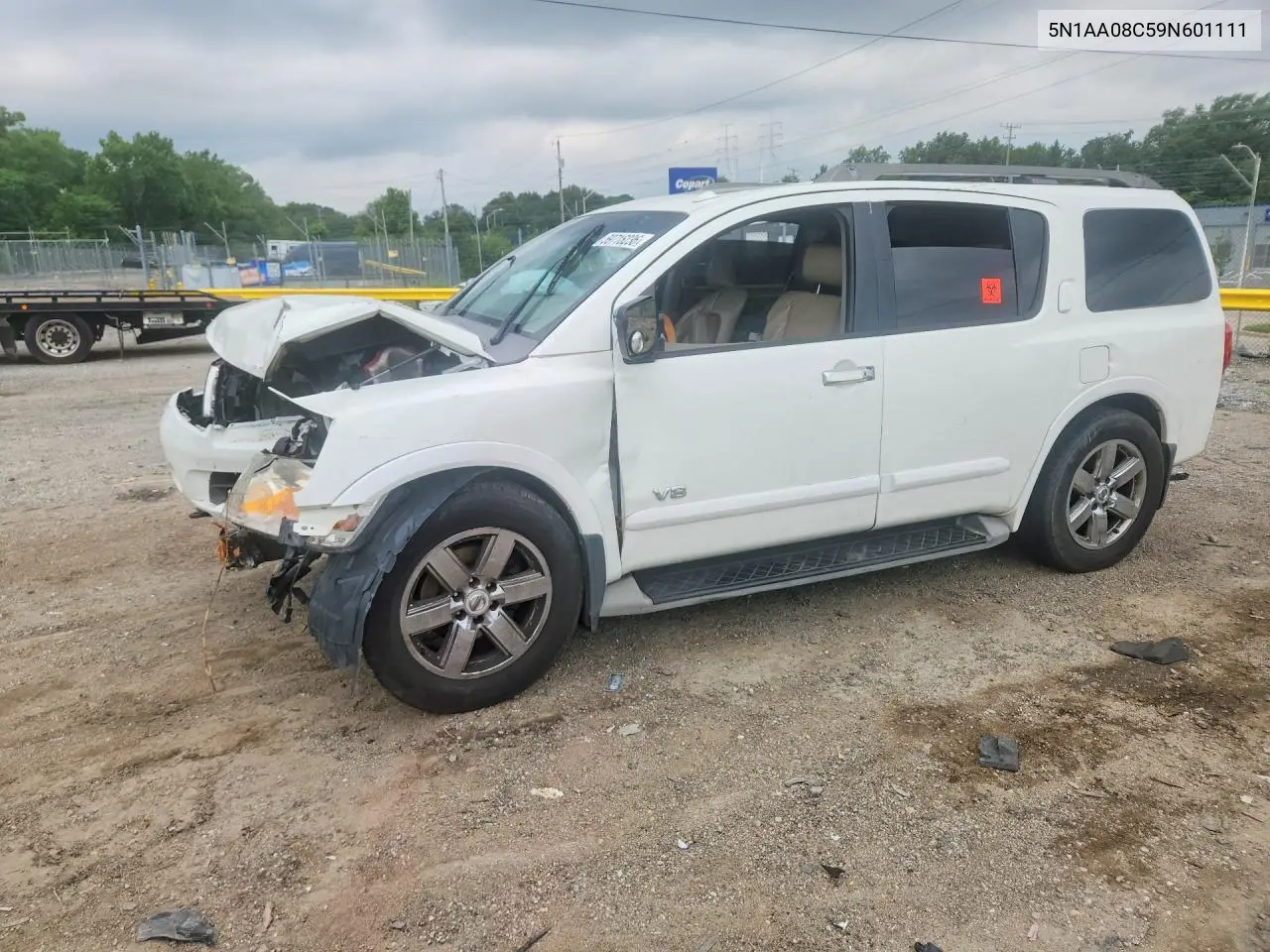 2009 Nissan Armada Se VIN: 5N1AA08C59N601111 Lot: 59716236