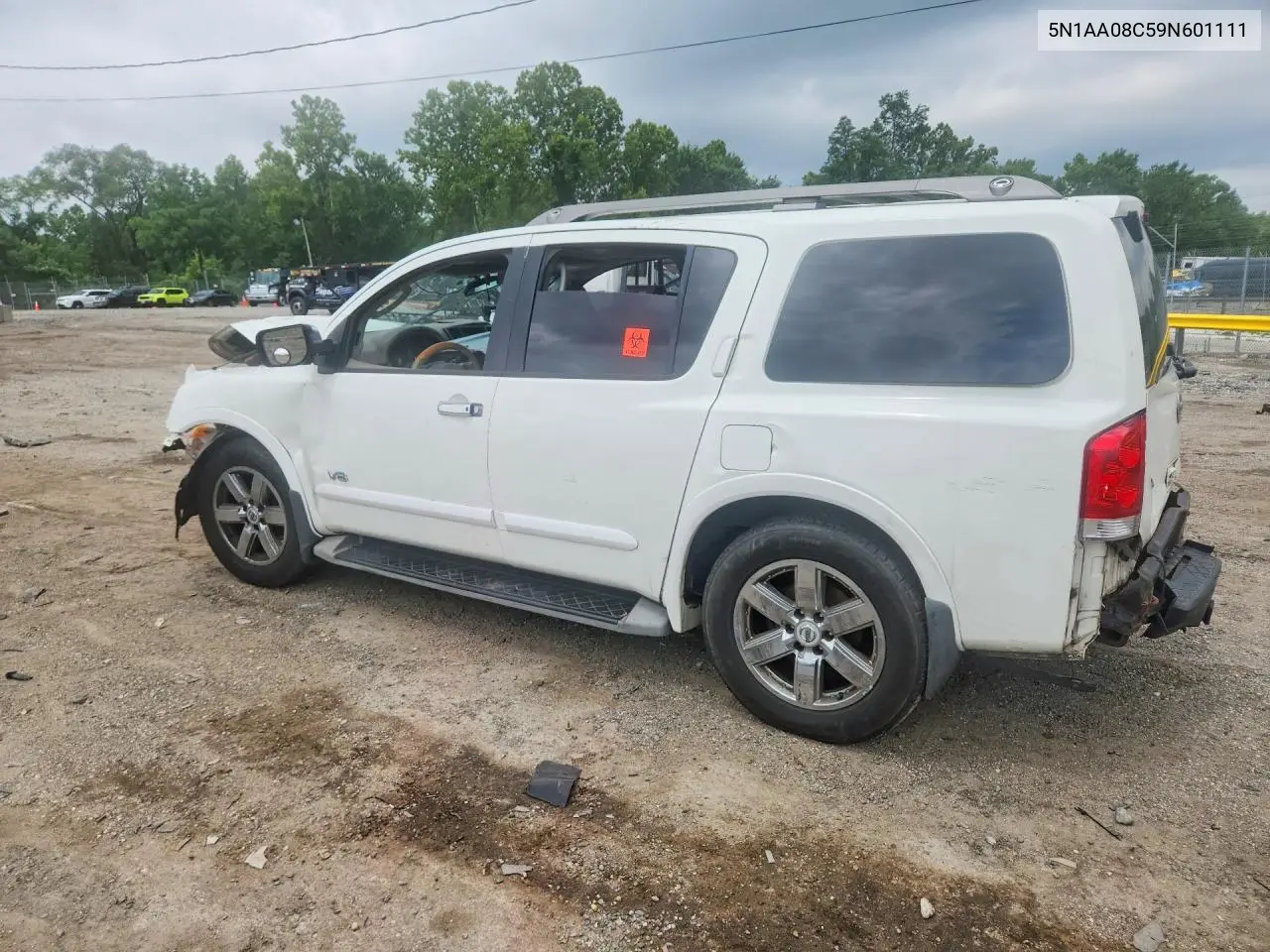 2009 Nissan Armada Se VIN: 5N1AA08C59N601111 Lot: 59716236