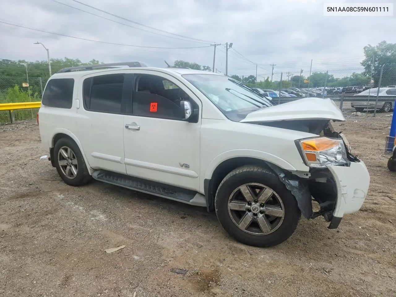 2009 Nissan Armada Se VIN: 5N1AA08C59N601111 Lot: 59716236