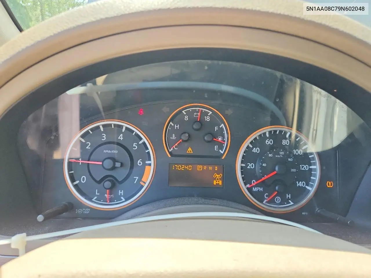 2009 Nissan Armada Se VIN: 5N1AA08C79N602048 Lot: 61600596