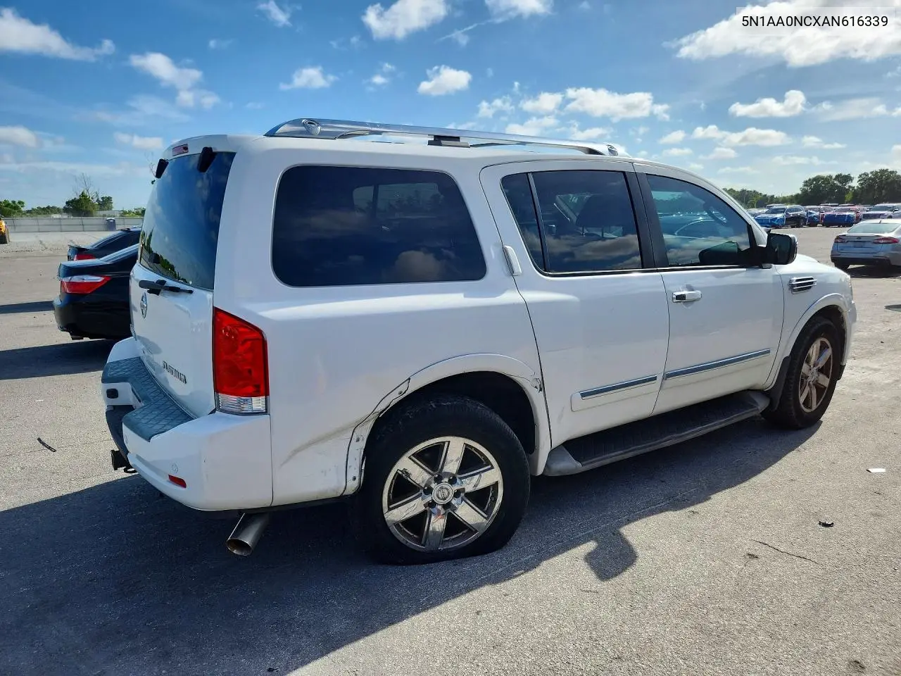 2010 Nissan Armada Se VIN: 5N1AA0NCXAN616339 Lot: 57382336