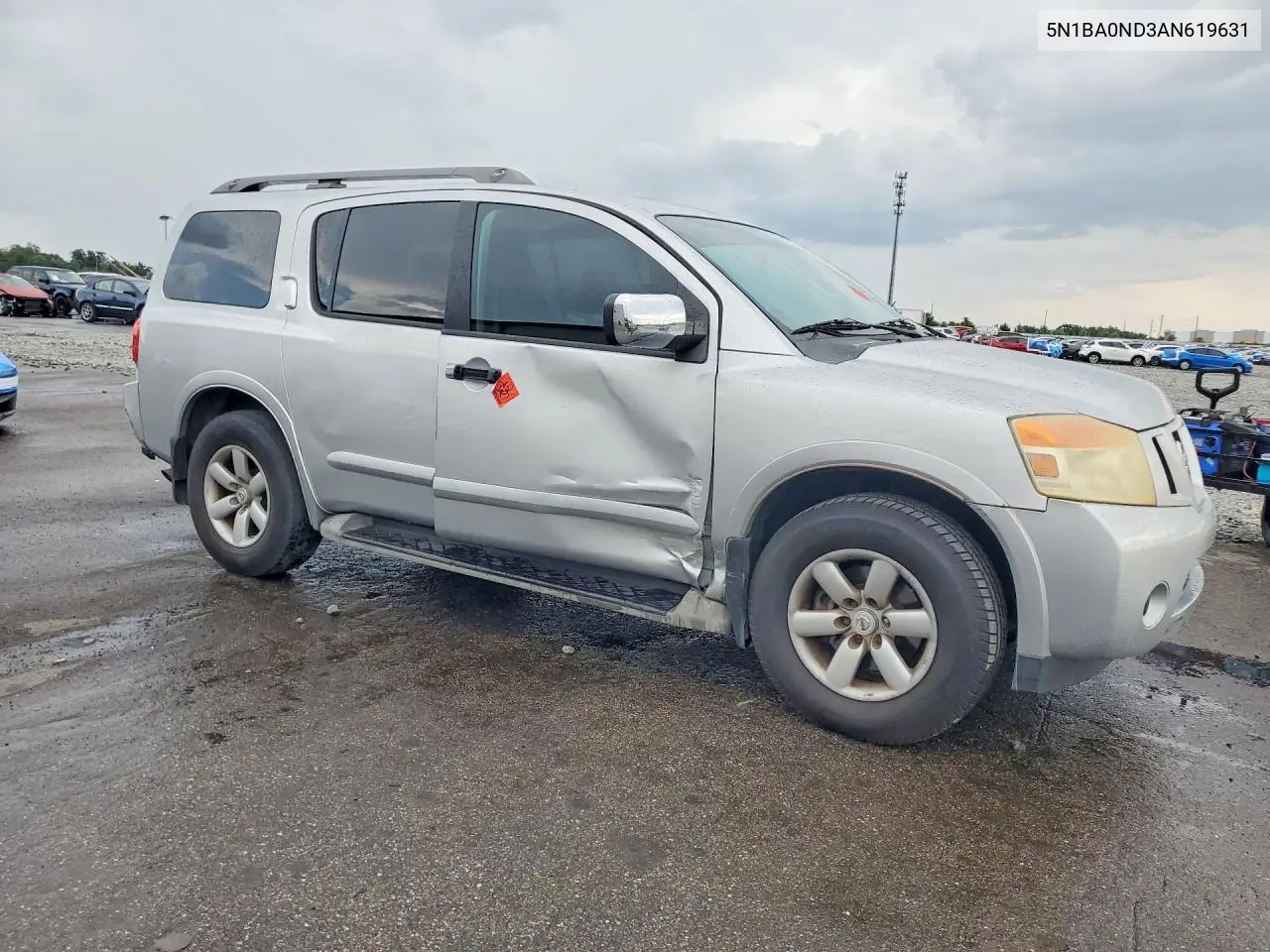2010 Nissan Armada Se VIN: 5N1BA0ND3AN619631 Lot: 61735256